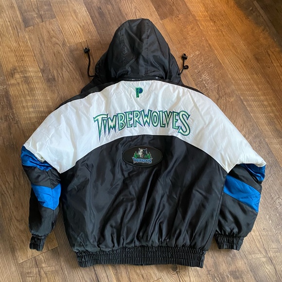 Vintage 90s Minnesota Timberwolves Pro Player Jacket EUC M - Picture 1 of 6